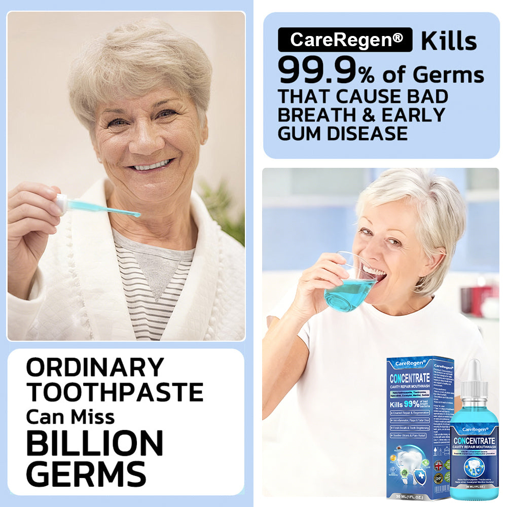 Official Store：🏆CareRegen® CONCENTRATE REPAIR MOUTHWASH(Dentist recommended)(Flying Off the Shelves: 100,000 Bottles Sold!)🎁