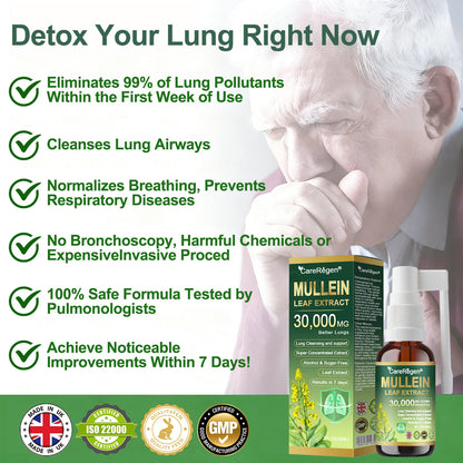 𝗢𝗳𝗳𝗶𝗰𝗶𝗮𝗹 𝗦𝘁𝗼𝗿𝗲: CareRegen® 𝗢𝗿𝗴𝗮𝗻𝗶𝗰 𝗟𝘂𝗻𝗴 𝗖𝗹𝗲𝗮𝗻𝘀𝗶𝗻𝗴 𝗠𝘂𝗹𝗹𝗲𝗶𝗻 𝗟𝗲𝗮𝗳 𝗘𝘅𝘁𝗿𝗮𝗰𝘁 𝗜𝗻𝗵𝗮𝗹𝗲 𝐂𝐥𝐢𝐧𝐢𝐜𝐚𝐥𝐥𝐲 𝐩𝐫𝐨𝐯𝐞𝐧, 𝐡𝐢𝐠𝐡𝐥𝐲 𝐜𝐨𝐧𝐜𝐞𝐧𝐭𝐫𝐚𝐭𝐞𝐝 𝐟𝐨𝐫𝐦𝐮𝐥𝐚 𝐭𝐡𝐚𝐭 𝐫𝐞𝐥𝐢𝐞𝐯𝐞𝐬 𝐜𝐨𝐮𝐠𝐡, 𝐩𝐡𝐥𝐞𝐠𝐦, 𝐚𝐬𝐭𝐡𝐦𝐚 & 𝐂𝐎𝐏𝐃 — 𝐛𝐫𝐞𝐚𝐭𝐡𝐞 𝐞𝐚𝐬𝐢𝐞𝐫, 𝐟𝐚𝐬𝐭𝐞𝐫. 🎁