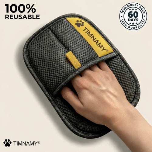 TIMNAMY® Electrostatic Pet Hair Removal Glove – Lifts Embedded Fur in Seconds,🚨 Reusable & Washable, Works on Sofas, Clothes & Cars💜