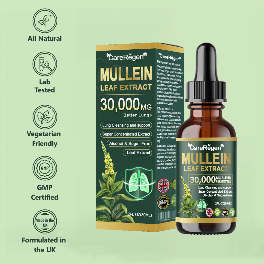 𝗢𝗳𝗳𝗶𝗰𝗶𝗮𝗹 𝗦𝘁𝗼𝗿𝗲:CareRegen®❤️‍🔥 𝗢𝗿𝗴𝗮𝗻𝗶𝗰 𝗟𝘂𝗻𝗴 𝗖𝗹𝗲𝗮𝗻𝘀𝗶𝗻𝗴 𝗠𝘂𝗹𝗹𝗲𝗶𝗻 𝗟𝗲𝗮𝗳 𝗘𝘅𝘁𝗿𝗮𝗰𝘁 𝗗𝗿𝗼𝗽𝘀  𝐂𝐥𝐢𝐧𝐢𝐜𝐚𝐥𝐥𝐲 𝐩𝐫𝐨𝐯𝐞𝐧, 𝐡𝐢𝐠𝐡𝐥𝐲 𝐜𝐨𝐧𝐜𝐞𝐧𝐭𝐫𝐚𝐭𝐞𝐝 𝐟𝐨𝐫𝐦𝐮𝐥𝐚 𝐭𝐡𝐚𝐭 𝐫𝐞𝐥𝐢𝐞𝐯𝐞𝐬 𝐜𝐨𝐮𝐠𝐡, 𝐩𝐡𝐥𝐞𝐠𝐦, 𝐚𝐬𝐭𝐡𝐦𝐚 & 𝐂𝐎𝐏𝐃 — 𝐛𝐫𝐞𝐚𝐭𝐡𝐞 𝐞𝐚𝐬𝐢𝐞𝐫, 𝐟𝐚𝐬𝐭𝐞𝐫. 💙