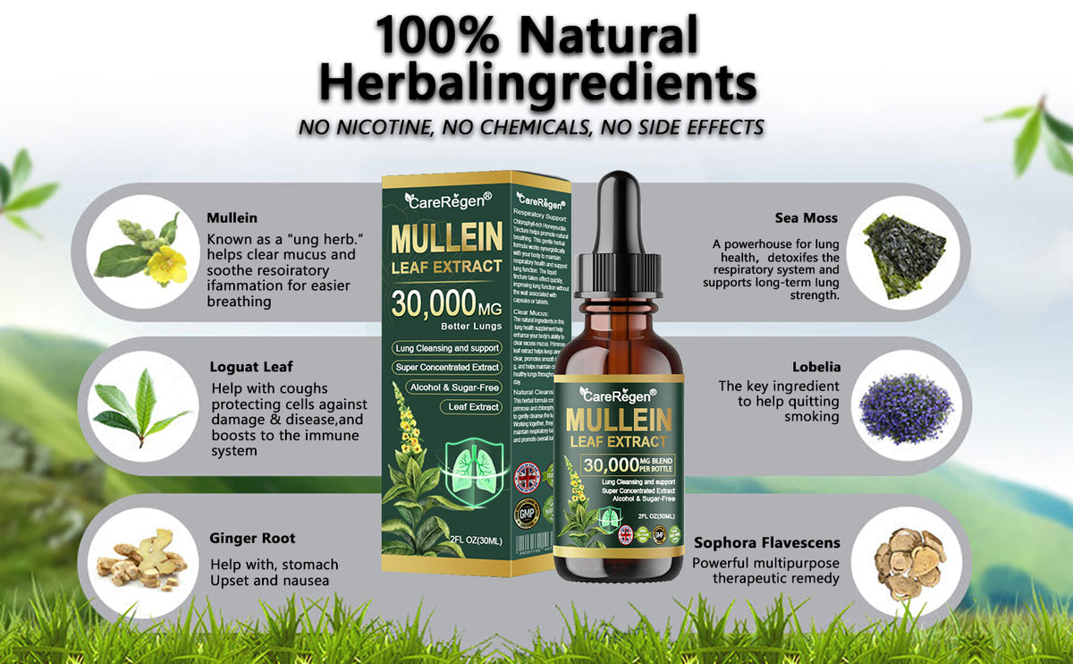 𝗢𝗳𝗳𝗶𝗰𝗶𝗮𝗹 𝗦𝘁𝗼𝗿𝗲:CareRegen® 𝗢𝗿𝗴𝗮𝗻𝗶𝗰 𝗟𝘂𝗻𝗴 𝗖𝗹𝗲𝗮𝗻𝘀𝗶𝗻𝗴 𝗠𝘂𝗹𝗹𝗲𝗶𝗻 𝗟𝗲𝗮𝗳 𝗘𝘅𝘁𝗿𝗮𝗰𝘁 𝗗𝗿𝗼𝗽𝘀 💯 𝐂𝐥𝐢𝐧𝐢𝐜𝐚𝐥𝐥𝐲 𝐩𝐫𝐨𝐯𝐞𝐧, 𝐡𝐢𝐠𝐡𝐥𝐲 𝐜𝐨𝐧𝐜𝐞𝐧𝐭𝐫𝐚𝐭𝐞𝐝 𝐟𝐨𝐫𝐦𝐮𝐥𝐚 𝐭𝐡𝐚𝐭 𝐫𝐞𝐥𝐢𝐞𝐯𝐞𝐬 𝐜𝐨𝐮𝐠𝐡, 𝐩𝐡𝐥𝐞𝐠𝐦, 𝐚𝐬𝐭𝐡𝐦𝐚 & 𝐂𝐎𝐏𝐃 — 𝐛𝐫𝐞𝐚𝐭𝐡𝐞 𝐞𝐚𝐬𝐢𝐞𝐫, 𝐟𝐚𝐬𝐭𝐞𝐫. 💯